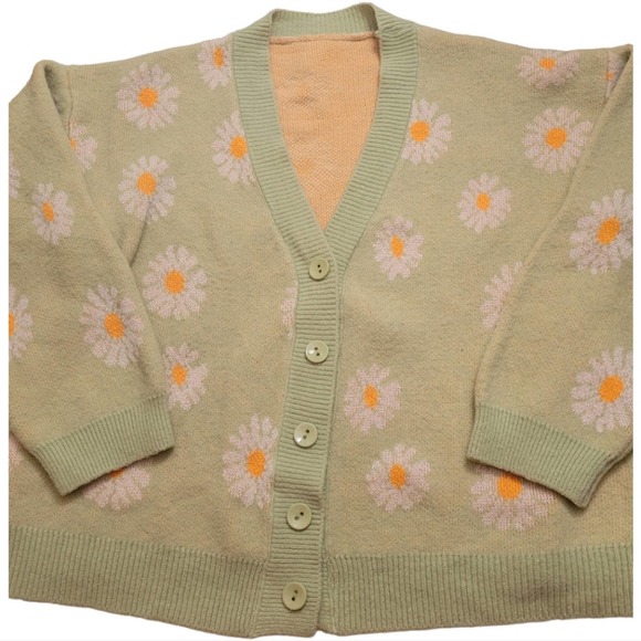 SHEIN Floral Pattern Button Front Cardigan ONE SIZE - Picture 3 of 8